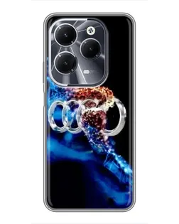 Чехол для Infinix Hot 40 с картинкой «Энергия лого Audi» Чехол для Infinix Hot 40 с картинкой «Энергия лого Audi»