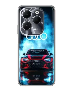 Чехол для Infinix Hot 40 с картинкой «Audi Sport — неон» Чехол для Infinix Hot 40 с картинкой «Audi Sport — неон»