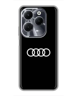 Чехол для Infinix Hot 40 с картинкой «Audi White Logo» Чехол для Infinix Hot 40 с картинкой «Audi White Logo»