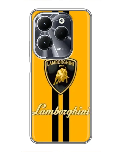 Чохол для Infinix Hot 40 з картинкою «Lamborghini Stripe жовтий» Чохол для Infinix Hot 40 з картинкою «Lamborghini Stripe жовтий»
