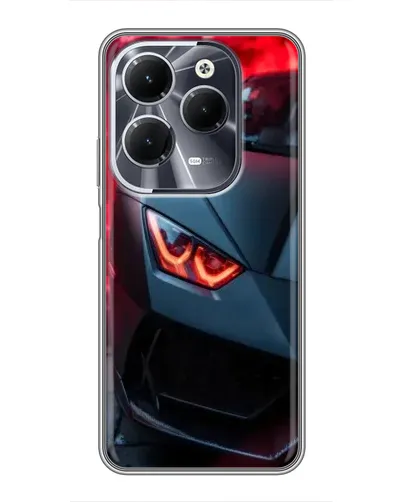 Чохол для Infinix Hot 40 з картинкою «Lamborghini червоне сяйво» Чохол для Infinix Hot 40 з картинкою «Lamborghini червоне сяйво»