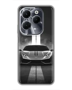 Чохол для Infinix Hot 40 з картинкою «Lamborghini симетрія доріг»