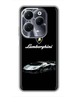 Чохол для Infinix Hot 40 з картинкою «Логотип Lamborghini класика»