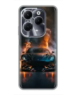 Чохол для Infinix Hot 40 з картинкою «Lamborghini димна естетика»