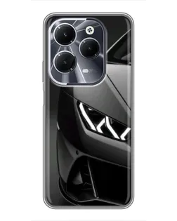 Чохол для Infinix Hot 40 з картинкою «Lamborghini фари деталізація»