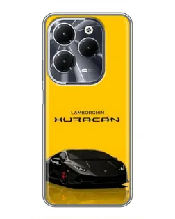 Чохол для Infinix Hot 40 з картинкою «Lamborghini Huracan чорний»