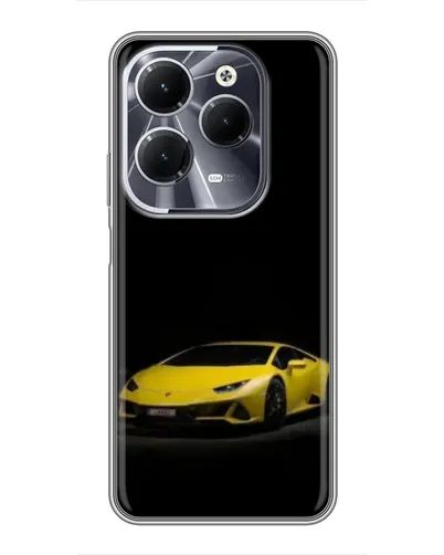 Чохол для Infinix Hot 40 з картинкою «Lamborghini жовтий акцент» Чохол для Infinix Hot 40 з картинкою «Lamborghini жовтий акцент»