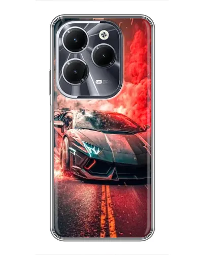 Чохол для Infinix Hot 40 з картинкою «Lamborghini червоний дим» Чохол для Infinix Hot 40 з картинкою «Lamborghini червоний дим»