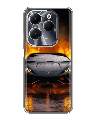 Чохол для Infinix Hot 40 з картинкою «Lamborghini у вогні» Чохол для Infinix Hot 40 з картинкою «Lamborghini у вогні»