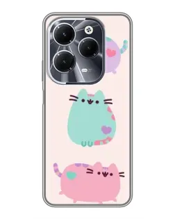 Чехол для Infinix Hot 40 с картинкой «Pusheen трио» Чехол для Infinix Hot 40 с картинкой «Pusheen трио»