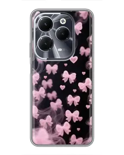 Чехол для Infinix Hot 40 с картинкой «Неоновое кружево»