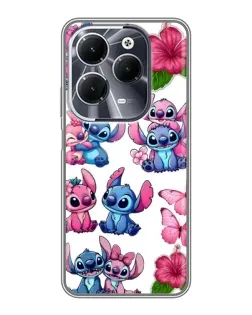Чохол для Infinix Hot 40 з картинкою «Стікери Stitch та Angel»