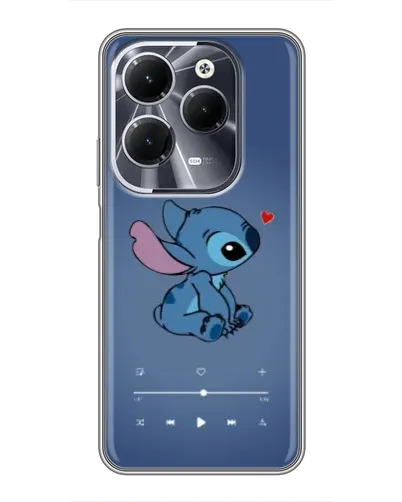 Чехол для Infinix Hot 40 с картинкой «Музыкальный Stitch»