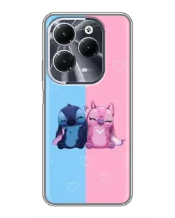 Чохол для Infinix Hot 40 з картинкою «Stitch та Angel Love»