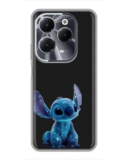 Чохол для Infinix Hot 40 з картинкою «Стіч на чорному»