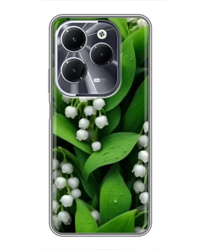 Чехол для Infinix Hot 40 с картинкой «Ландыши в зелени» Чехол для Infinix Hot 40 с картинкой «Ландыши в зелени»