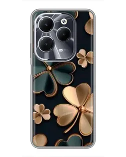 Чехол для Infinix Hot 40 с картинкой «Клевер в золоте» Чехол для Infinix Hot 40 с картинкой «Клевер в золоте»