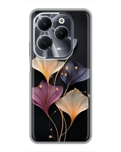 Чехол для Infinix Hot 40 с картинкой «Лиловые цветы грации» Чехол для Infinix Hot 40 с картинкой «Лиловые цветы грации»