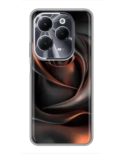 Чехол для Infinix Hot 40 с картинкой «Шелковая черная роза» Чехол для Infinix Hot 40 с картинкой «Шелковая черная роза»