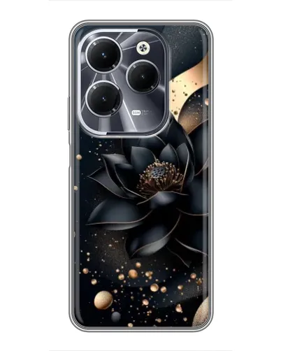 Чехол для Infinix Hot 40 с картинкой «Черный лотос» Чехол для Infinix Hot 40 с картинкой «Черный лотос»