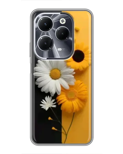 Чехол для Infinix Hot 40 с картинкой «Подсолнух и ромашка» Чехол для Infinix Hot 40 с картинкой «Подсолнух и ромашка»