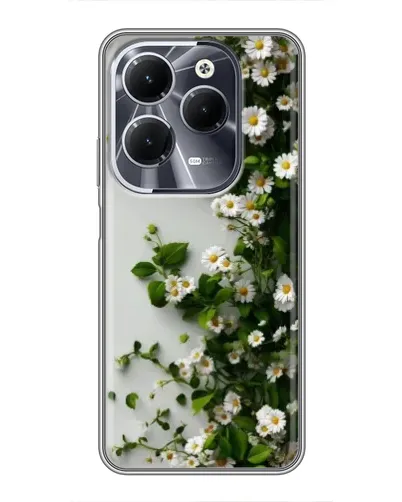 Чехол для Infinix Hot 40 с картинкой «Ветка мелких белых цветов» Чехол для Infinix Hot 40 с картинкой «Ветка мелких белых цветов»