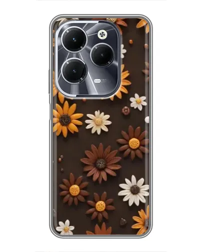 Чехол для Infinix Hot 40 с картинкой «Узор из маленьких подсолнухов» Чехол для Infinix Hot 40 с картинкой «Узор из маленьких подсолнухов»