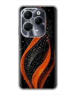 Чохол для Infinix Hot 40 з картинкою «Вогняна зоряна хвиля»