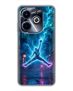 Чохол для Infinix Hot 40i з картинкою «Jordan Gold Jumpman» Чохол для Infinix Hot 40i з картинкою «Jordan Gold Jumpman»