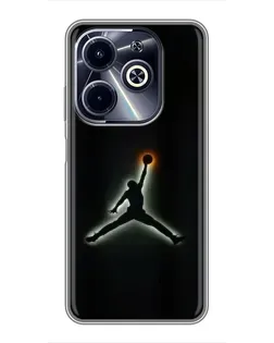 Чохол для Infinix Hot 40i з картинкою «Jordan Gradient Logo» Чохол для Infinix Hot 40i з картинкою «Jordan Gradient Logo»