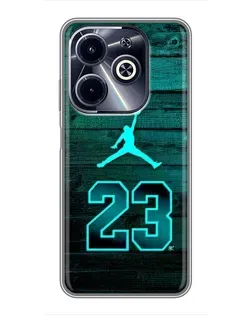 Чохол для Infinix Hot 40i з картинкою «Jordan Cyan 23» Чохол для Infinix Hot 40i з картинкою «Jordan Cyan 23»