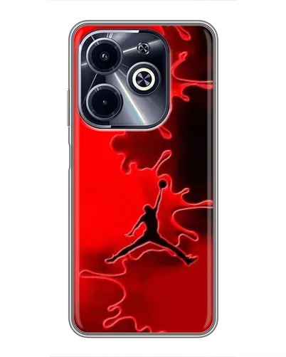 Чехол для Infinix Hot 40i с картинкой «Jordan Red Smoke» Чехол для Infinix Hot 40i с картинкой «Jordan Red Smoke»