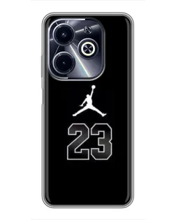 Чохол для Infinix Hot 40i з картинкою «Jordan Flight 23» Чохол для Infinix Hot 40i з картинкою «Jordan Flight 23»