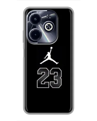 Чехол для Infinix Hot 40i с картинкой «Jordan Flight 23» Чехол для Infinix Hot 40i с картинкой «Jordan Flight 23»