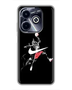 Чохол для Infinix Hot 40i з картинкою «Jordan Jumpman» Чохол для Infinix Hot 40i з картинкою «Jordan Jumpman»