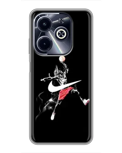 Чехол для Infinix Hot 40i с картинкой «Jordan Jumpman» Чехол для Infinix Hot 40i с картинкой «Jordan Jumpman»