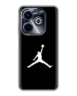 Чохол для Infinix Hot 40i з картинкою «Jordan Silhouette» Чохол для Infinix Hot 40i з картинкою «Jordan Silhouette»
