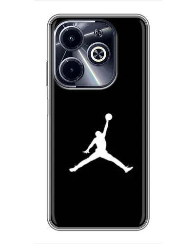 Чехол для Infinix Hot 40i с картинкой «Jordan Silhouette» Чехол для Infinix Hot 40i с картинкой «Jordan Silhouette»