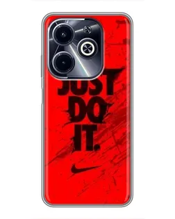Чохол для Infinix Hot 40i з картинкою «Nike Just Do It» Чохол для Infinix Hot 40i з картинкою «Nike Just Do It»