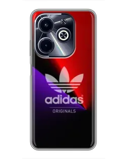 Чохол для Infinix Hot 40i з картинкою «Adidas Red Neon» Чохол для Infinix Hot 40i з картинкою «Adidas Red Neon»
