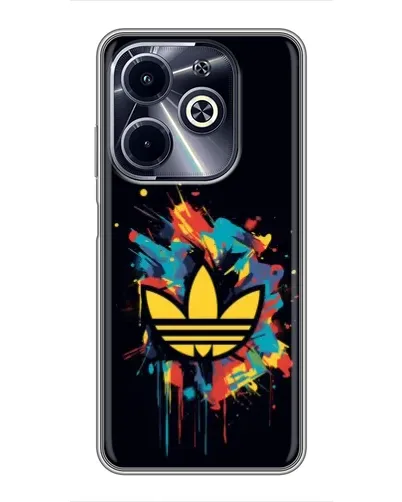 Чехол для Infinix Hot 40i с картинкой «Adidas Splash» Чехол для Infinix Hot 40i с картинкой «Adidas Splash»