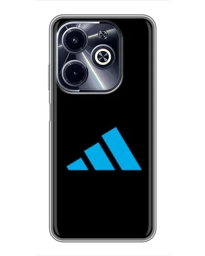 Чехол для Infinix Hot 40i с картинкой «Adidas Cyan Logo» Чехол для Infinix Hot 40i с картинкой «Adidas Cyan Logo»