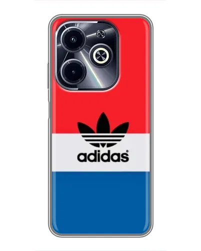 Чехол для Infinix Hot 40i с картинкой «Ретро блоки Adidas» Чехол для Infinix Hot 40i с картинкой «Ретро блоки Adidas»