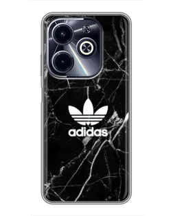 Чохол для Infinix Hot 40i з картинкою «Білий мармур Adidas» Чохол для Infinix Hot 40i з картинкою «Білий мармур Adidas»