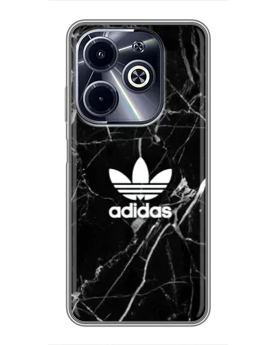 Чехол для Infinix Hot 40i с картинкой «Белый мрамор Adidas» Чехол для Infinix Hot 40i с картинкой «Белый мрамор Adidas»