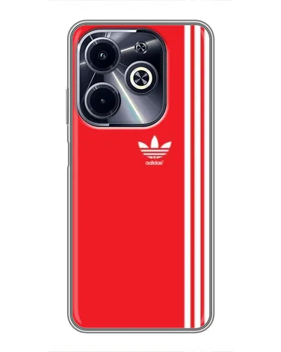 Чехол для Infinix Hot 40i с картинкой «Красный минимализм Adidas» Чехол для Infinix Hot 40i с картинкой «Красный минимализм Adidas»