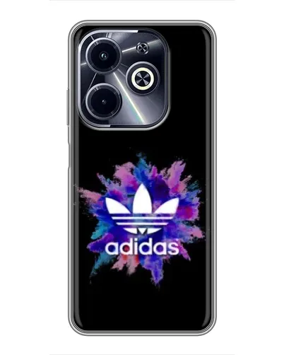 Чехол для Infinix Hot 40i с картинкой «Взрыв красок Adidas» Чехол для Infinix Hot 40i с картинкой «Взрыв красок Adidas»