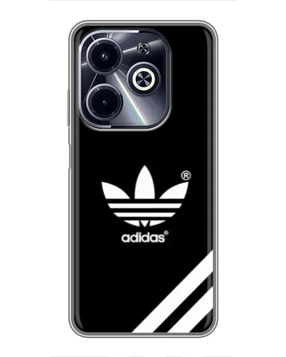 Чехол для Infinix Hot 40i с картинкой «Adidas с диагональными полосами» Чехол для Infinix Hot 40i с картинкой «Adidas с диагональными полосами»