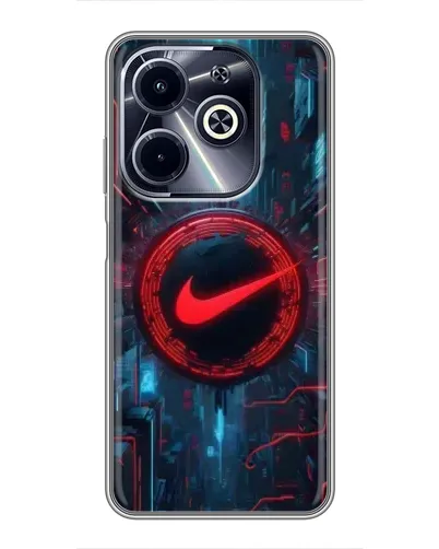 Чехол для Infinix Hot 40i с картинкой «Техногенный стиль Nike»
