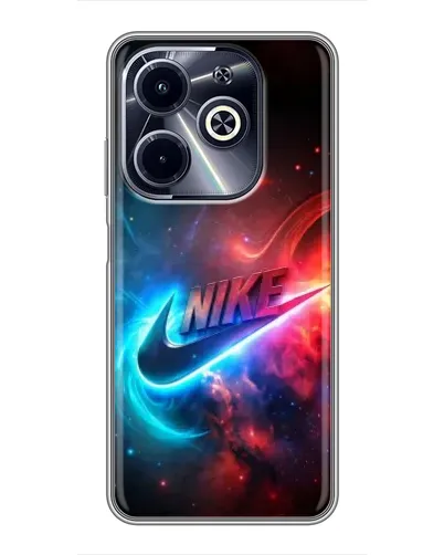 Чехол для Infinix Hot 40i с картинкой «Огненный логотип Nike»